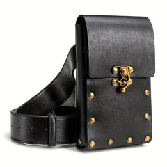 Steampunk Motorcycle Belt Bag Studded Gothic Vintage Fanny Purse