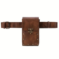 Steampunk Motorcycle Belt Bag Studded Gothic Vintage Fanny Purse