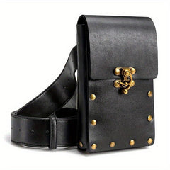 Steampunk Motorcycle Belt Bag Studded Gothic Vintage Fanny Purse
