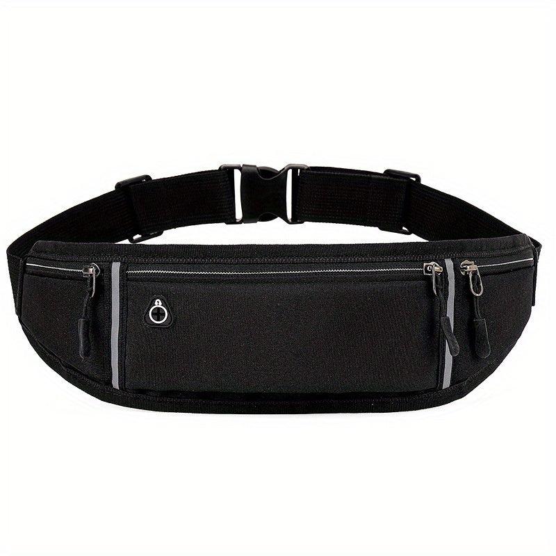 Sports Canvas Belt Bag Reflective Running Waist Bag Lightweight