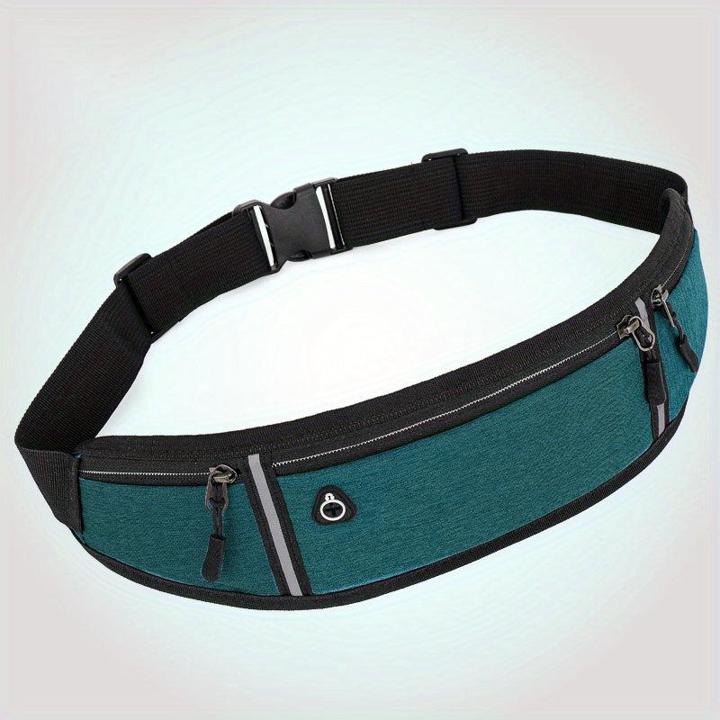 Sports Canvas Belt Bag Reflective Running Waist Bag Lightweight