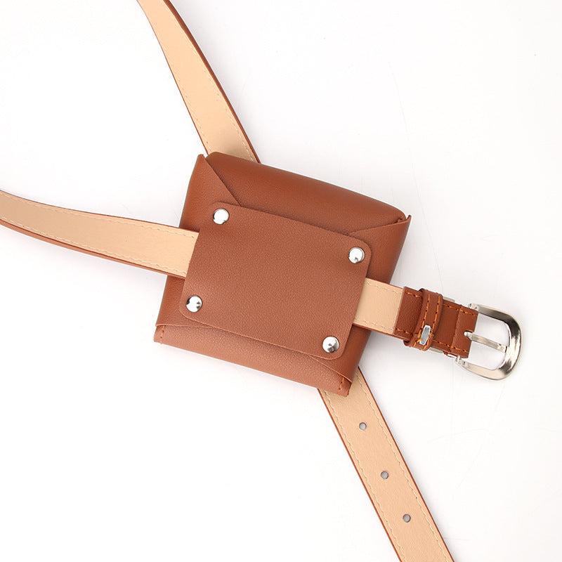 Minimalist Solid Waist Bag Classic Storage Pouch