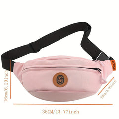 Sports Running Waist Bag Casual Nylon Crossbody Bag Chest Bag