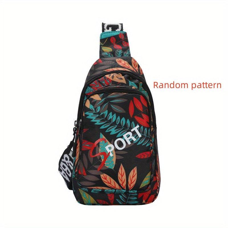 Floral Pattern Crossbody Chest Bag Layer Sling Bag
