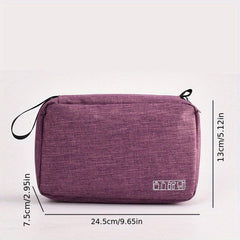 Portable Toiletry Bag Hanging Hook Water Resistant Cosmetics Bag