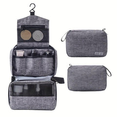 Portable Toiletry Bag Hanging Hook Water Resistant Cosmetics Bag