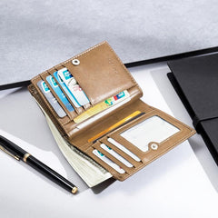 Men's PU Leather Business Wallet Credit Card Bag
