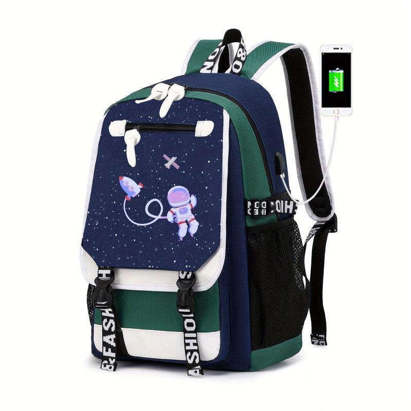Cute Cartoon Backpack with USB Charging Port
