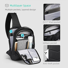 Mark Ryden Men Travel Shoulder Bag Water repellent Sports Chest Bag