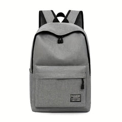 Grey Men's Backpack Large Capacity Computer Backpack