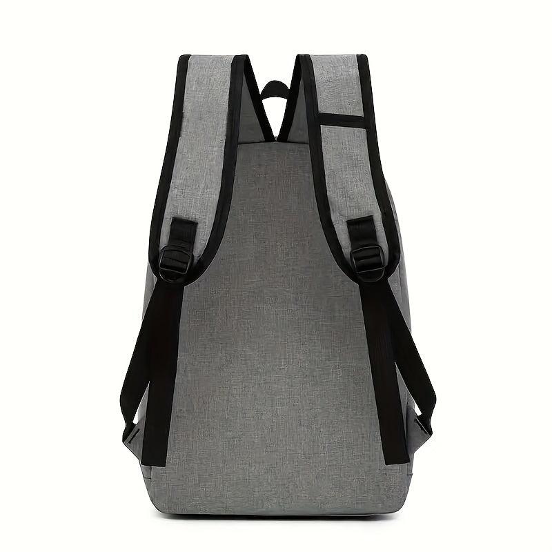 Grey Men's Backpack Large Capacity Computer Backpack