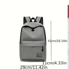 Grey Men's Backpack Large Capacity Computer Backpack