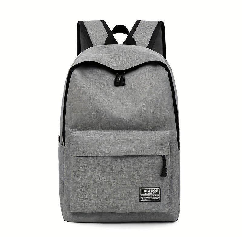 Grey Men's Backpack Large Capacity Computer Backpack