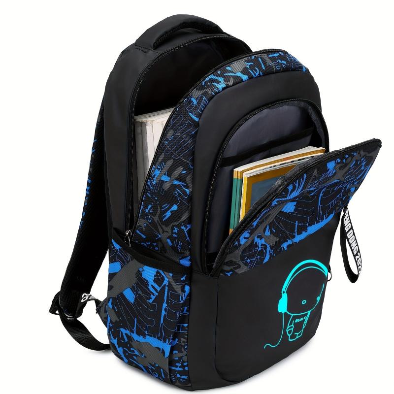 Casual Backpack School Bag With USB Charging Port Large Capacity