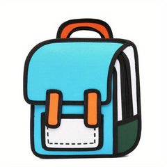 Cartoon Comic Backpack 2D Drawing Style