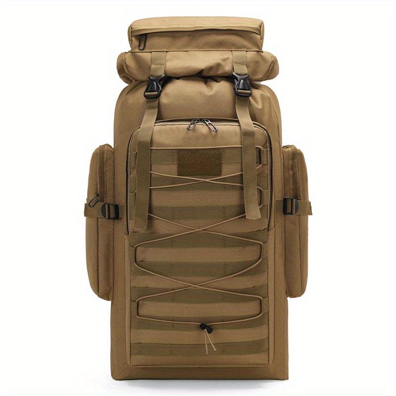 80L Camo Waterproof Tactical Backpack for Hiking Mountaineering