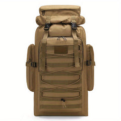 80L Camo Waterproof Tactical Backpack for Hiking Mountaineering