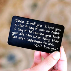Romantic Love Card - When I Tell You I Love You - Variety of Colors