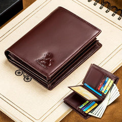 Men's RFID Bifold Wallet 15 Card Slots