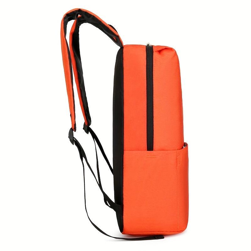 Solid Backpack for Students High School Outdoor Sports Bag