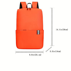 Solid Backpack for Students High School Outdoor Sports Bag