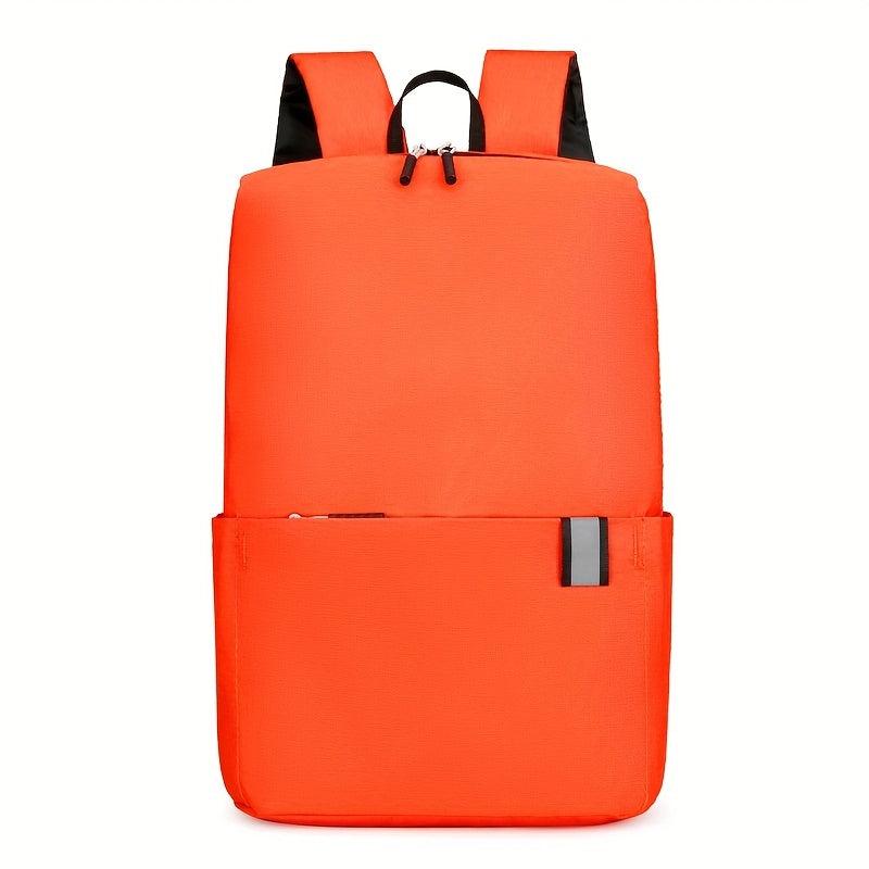 Solid Backpack for Students High School Outdoor Sports Bag