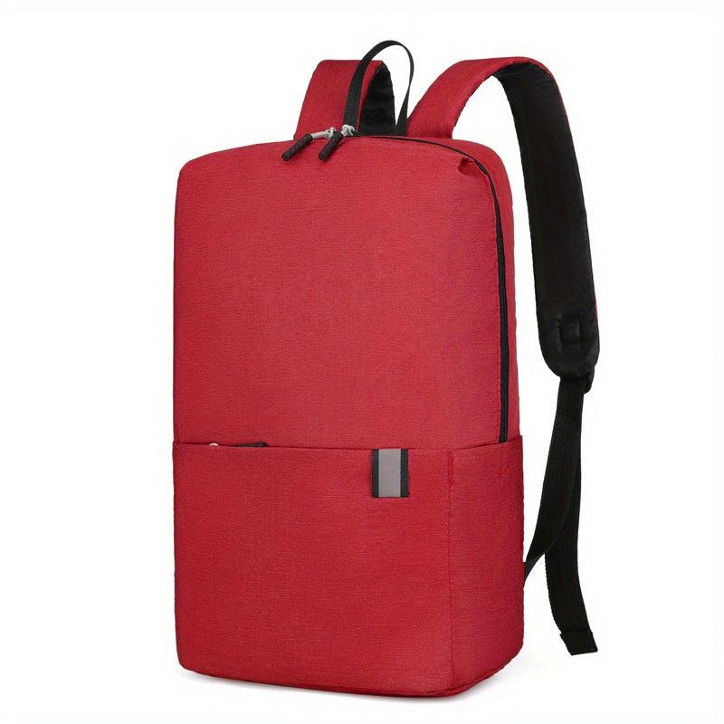 Solid Backpack for Students High School Outdoor Sports Bag