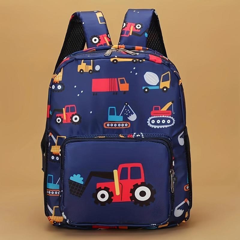 Cartoon Excavator School Bag for Kids