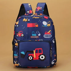 Cartoon Excavator School Bag for Kids