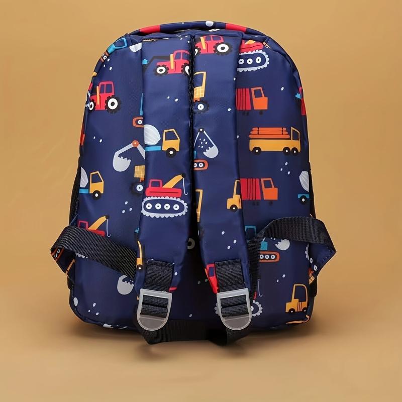Cartoon Excavator School Bag for Kids