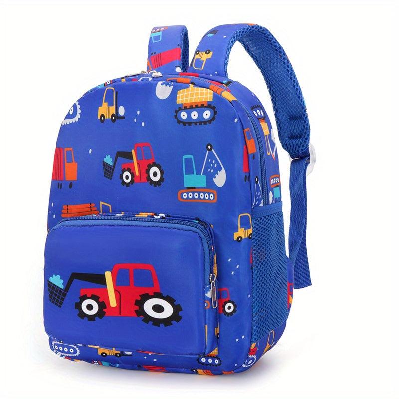 Cartoon Excavator School Bag for Kids
