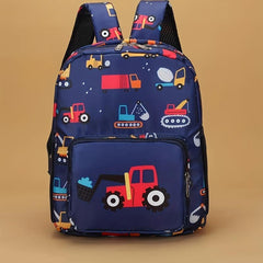 Cartoon Excavator School Bag for Kids