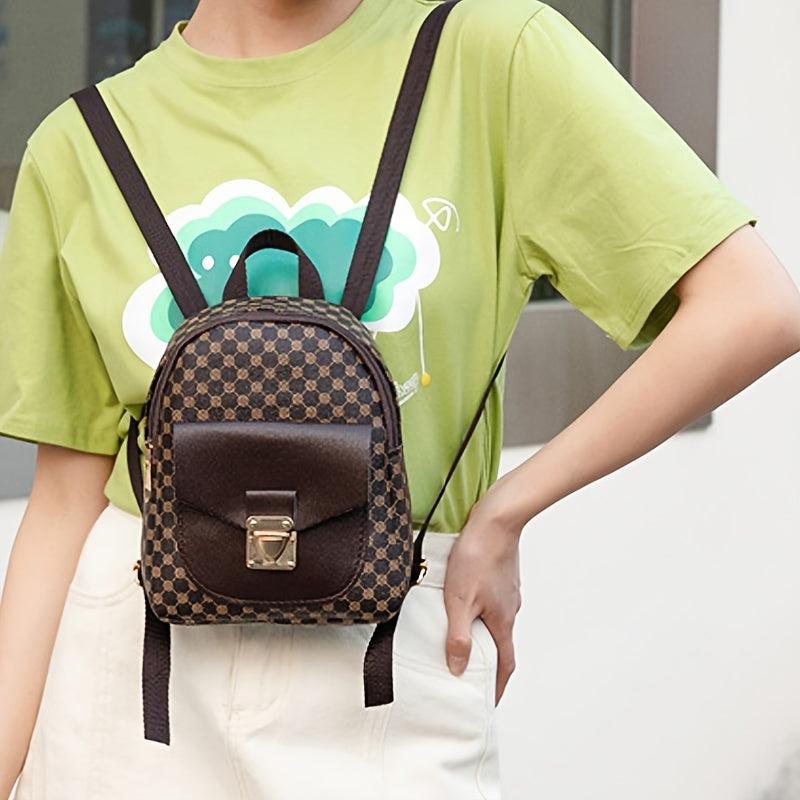 Casual PU Leather Mini Backpack
