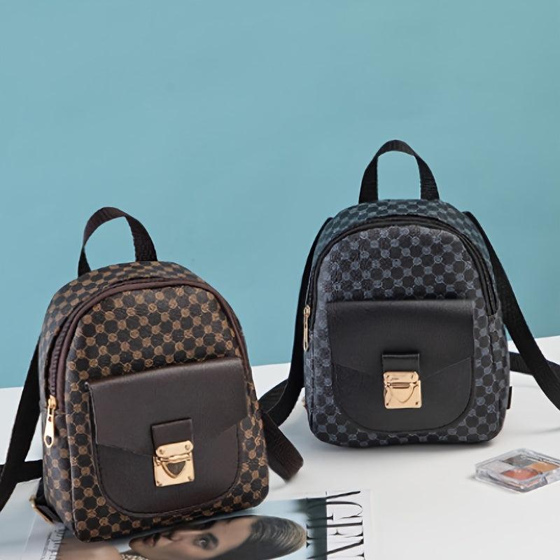 Casual PU Leather Mini Backpack