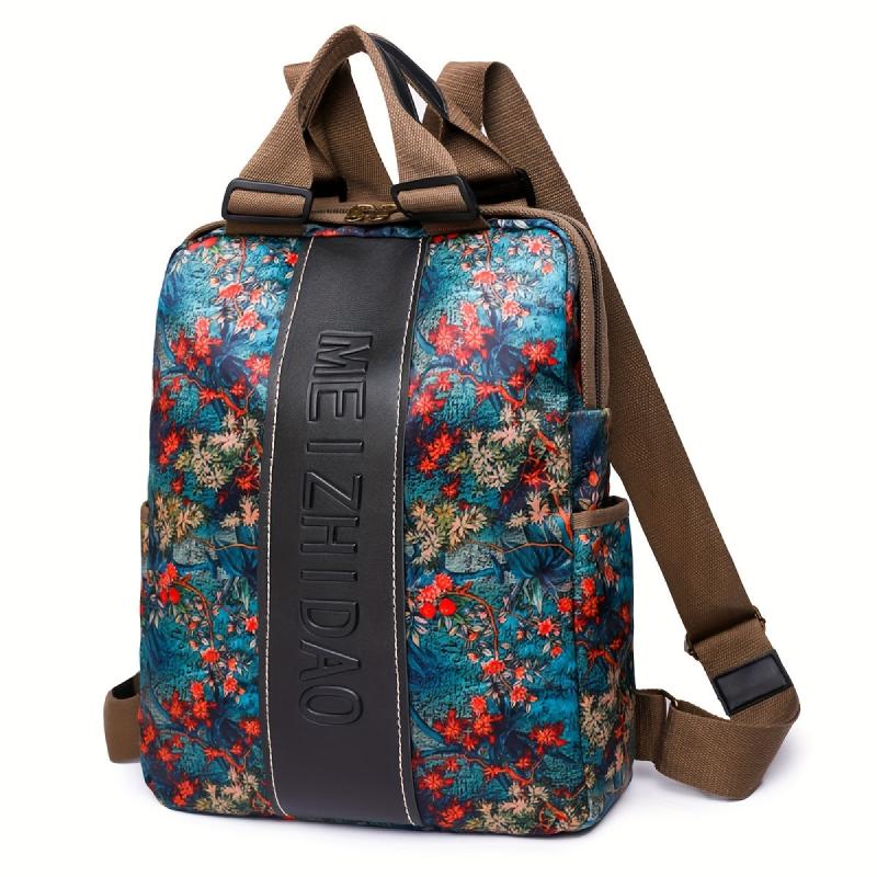 Ethnic Style Large Capacity Backpack Casual Travel Outing Bag