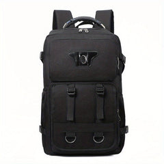 Men's Functional Canvas Backpack Large Capacity Outdoor Travel Backpack