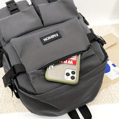 Student's Large Capacity Nylon Travel Backpack