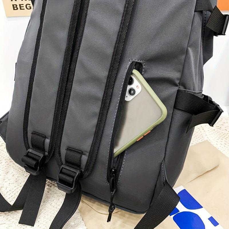 Student's Large Capacity Nylon Travel Backpack