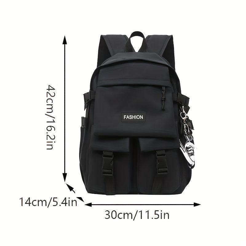 Student's Large Capacity Nylon Travel Backpack
