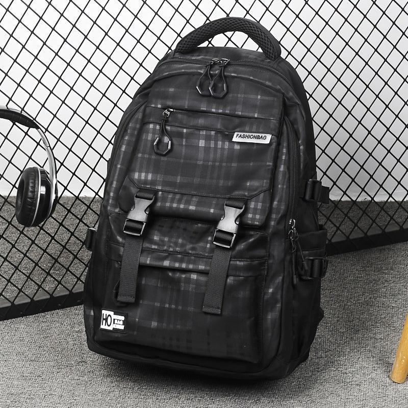 Casual Daily Commuting Large Capacity Nylon Backpack