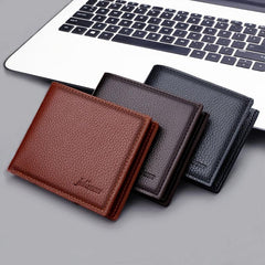 Travel Business Money Clip Wallet PU Leather Card Holder