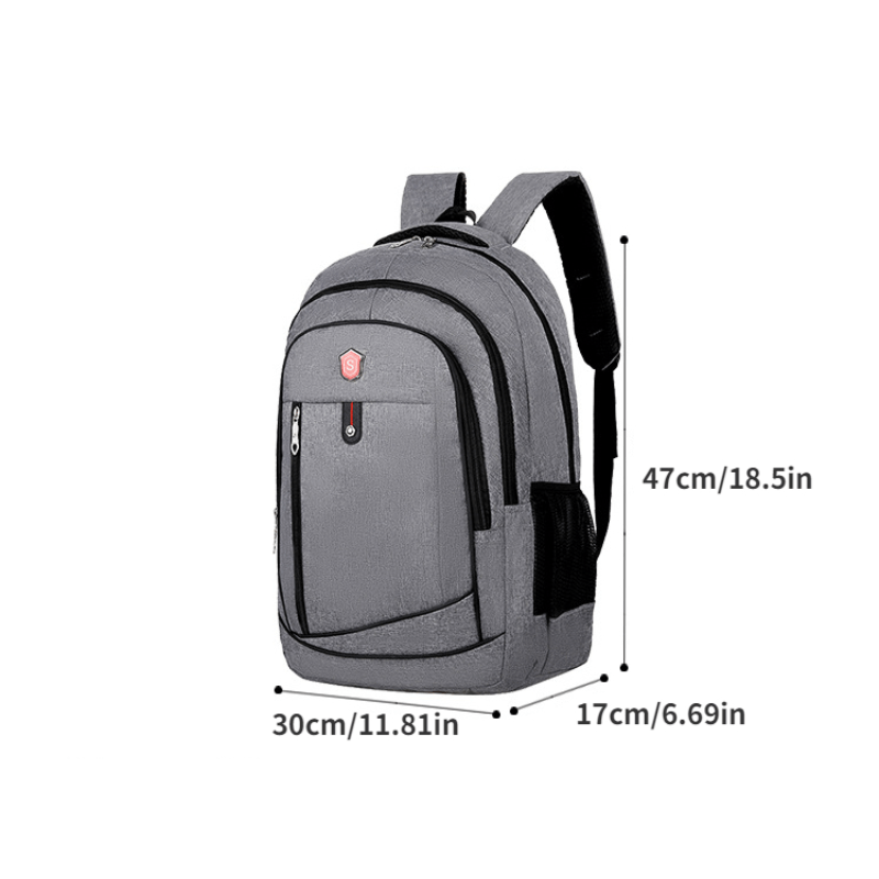 Grey Backpack Business Duffel Bag Travel Backpack