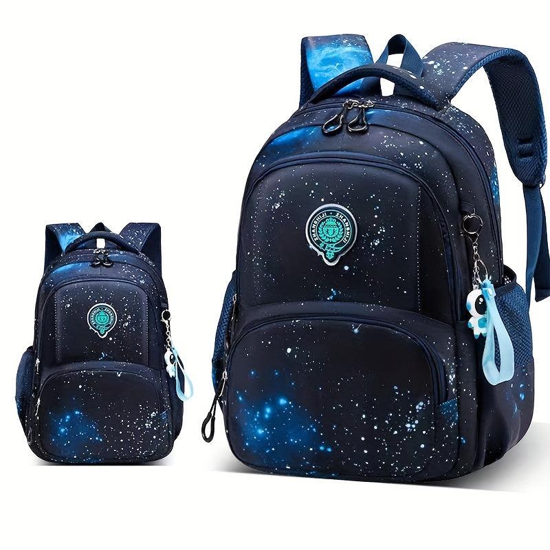 Starry Sky Pattern Kids Backpack Large Student Bag