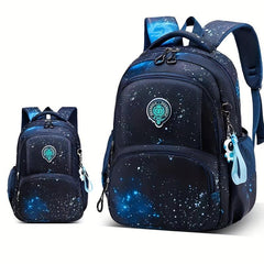 Starry Sky Pattern Kids Backpack Large Student Bag