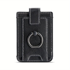 Ring Buckle Phone Back Sticker Card Holder