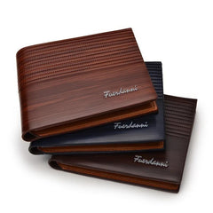 European Style Men Wallet Embossed Tree Trim Cross Wallet