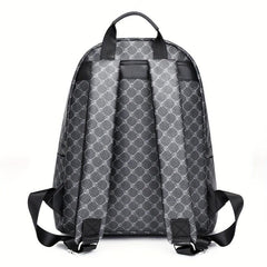 Casual Leather Men's Backpack with Large Capacity