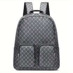 Casual Leather Men's Backpack with Large Capacity
