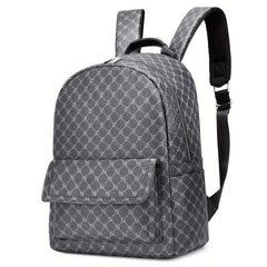 Casual Leather Men's Backpack with Large Capacity