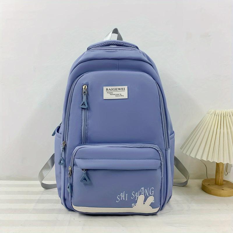 Cute Rabbit Pattern Nylon Backpack for School Students